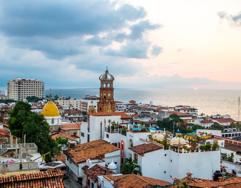 Downtown Puerto Vallarta at sunset - Puerto Vallarta, Jalisco, Mexico
